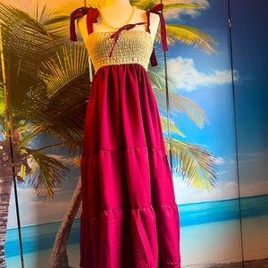 Maxi Dress wine color..